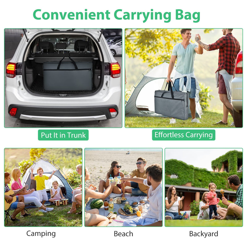 GYMAX compact, portable table ready for outdoor adventures.