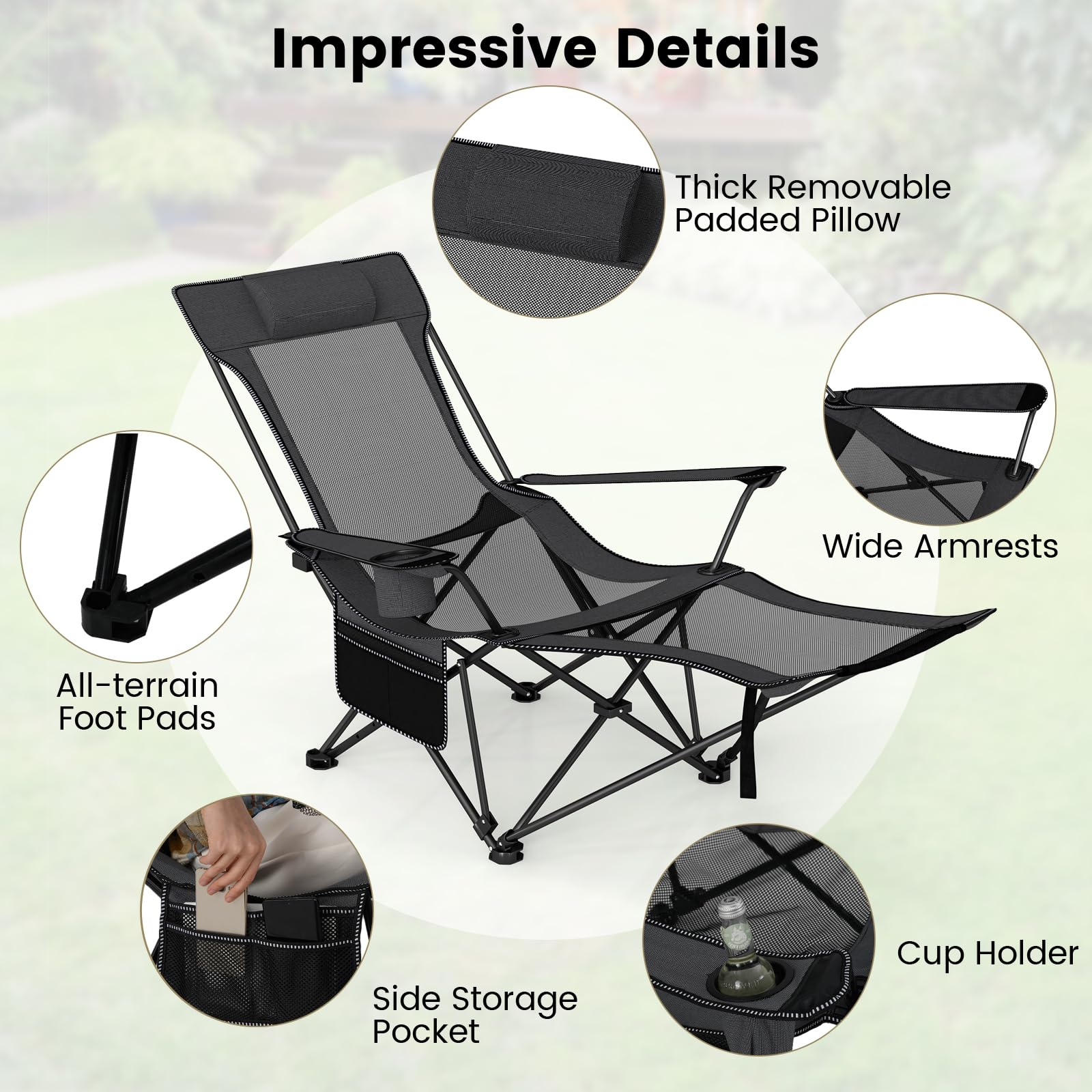 GYMAX folding frame with carrying bag enables easy transport