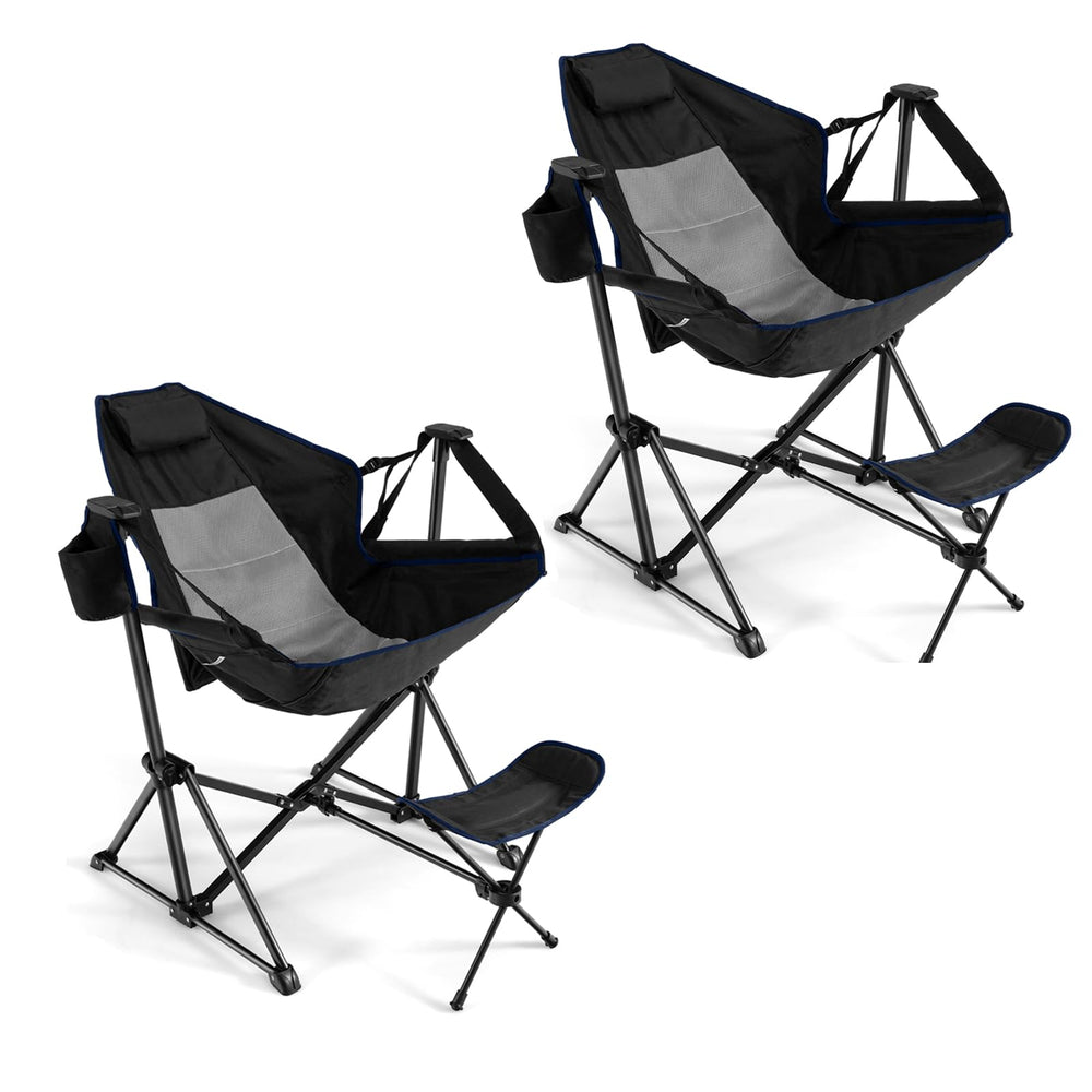 GYMAX hammock camping chair main view for comfortable outdoor seating