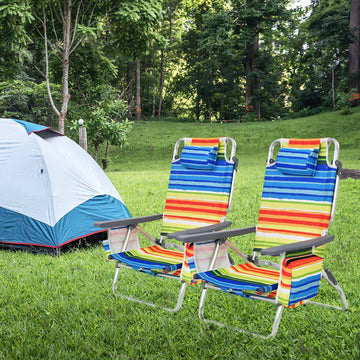 GYMAX padded headrest adds comfort during extended lounging