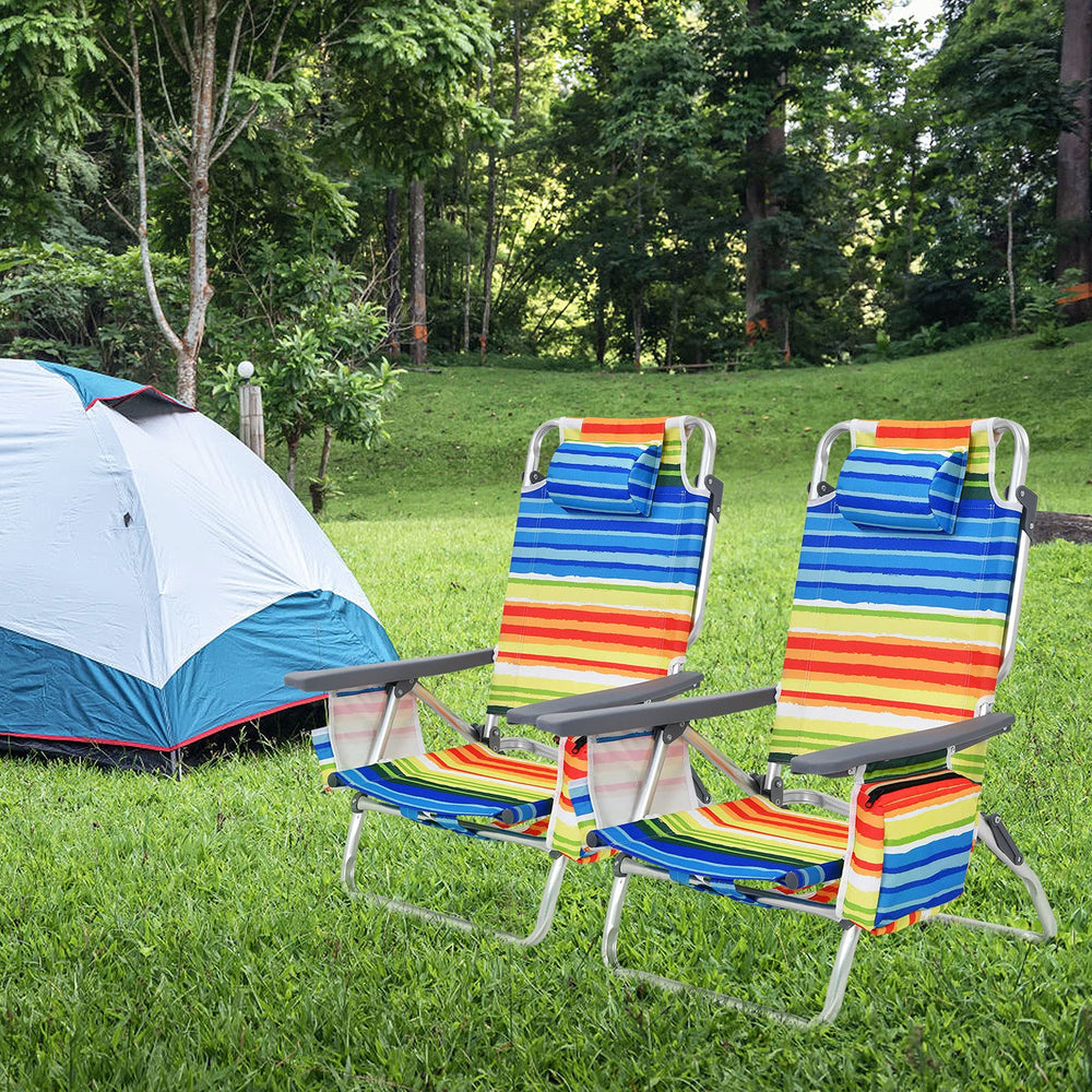 GYMAX padded headrest adds comfort during extended lounging