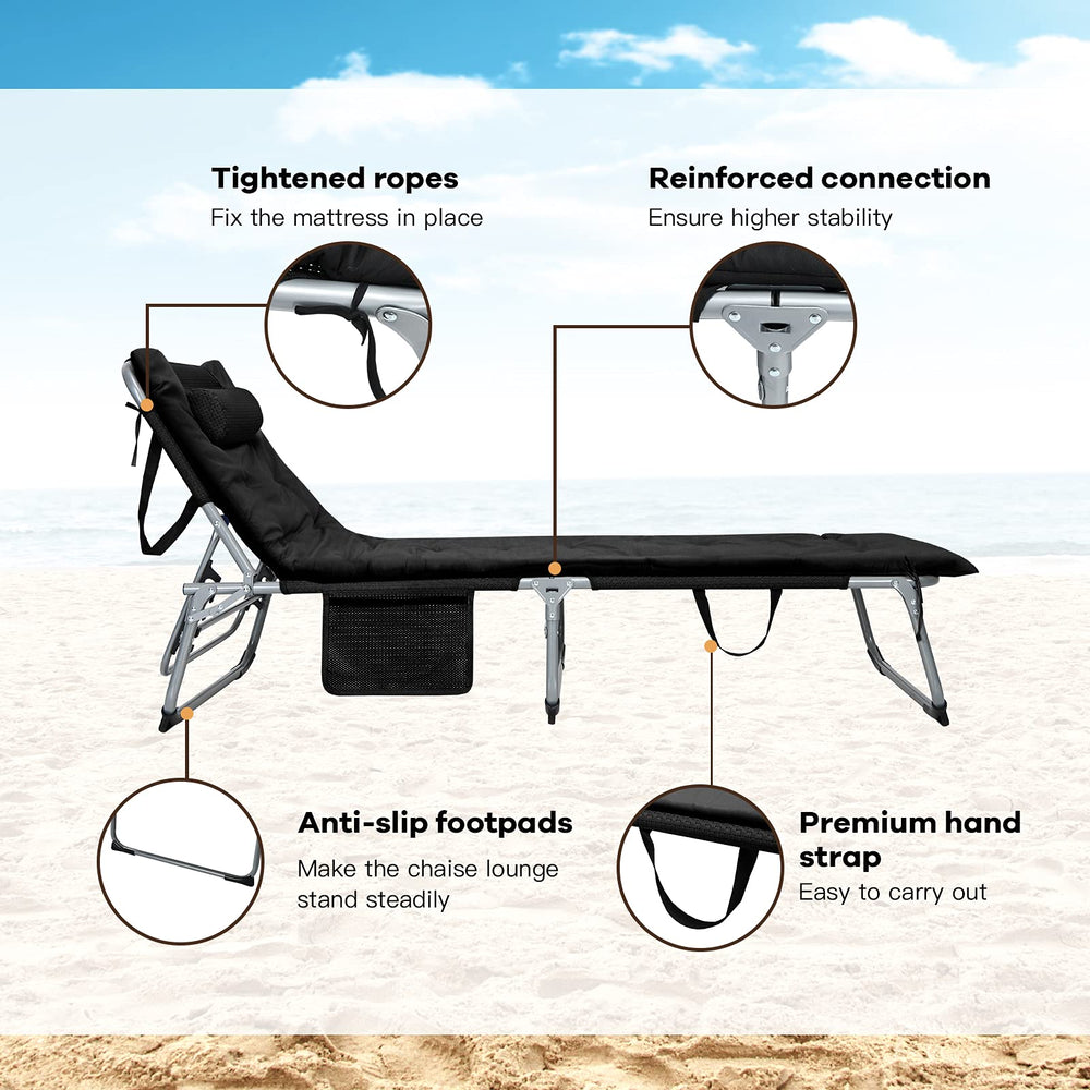 GYMAX heavy-duty steel frame supports up to 330 lbs for stable outdoor use.