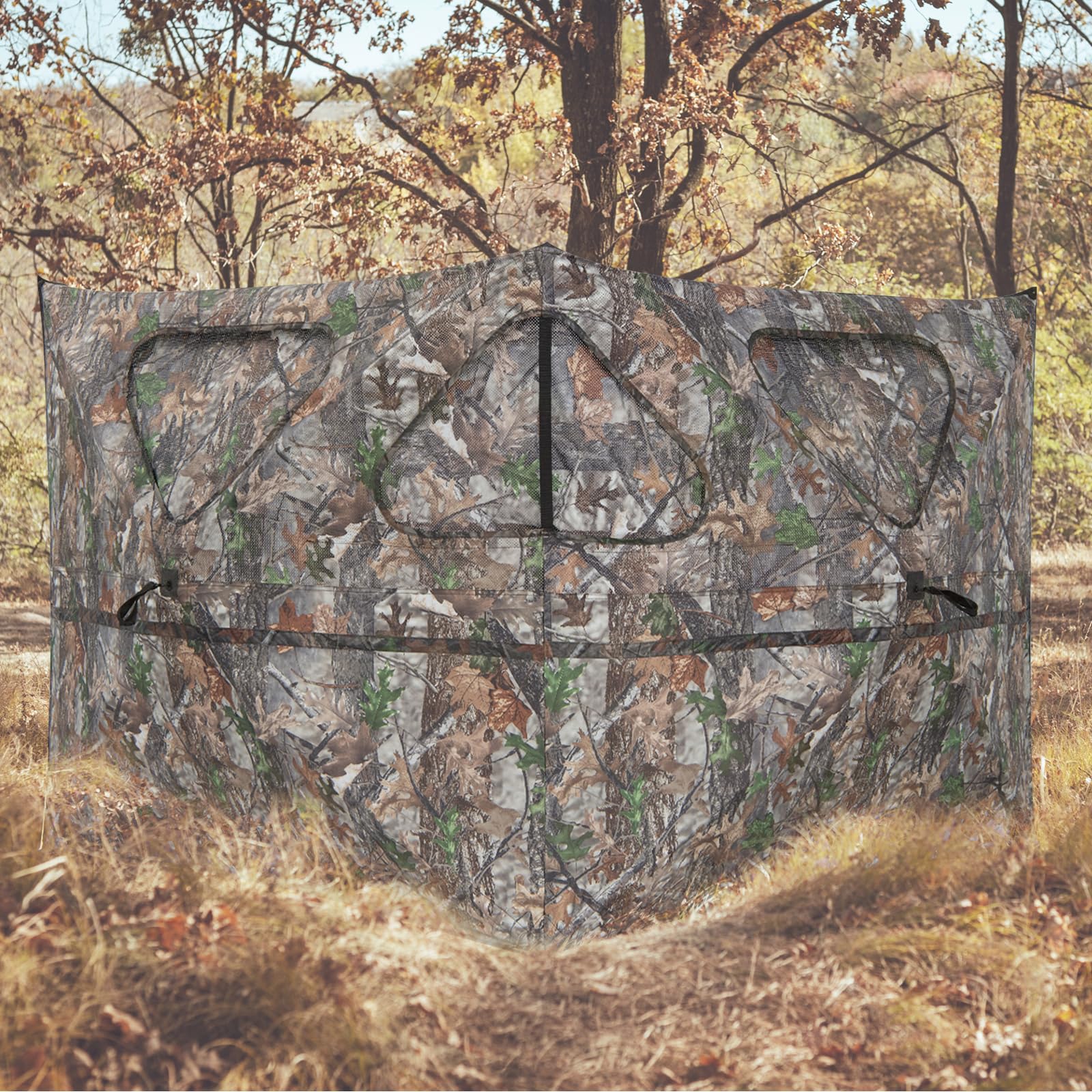 GYMAX camouflage forest finish helps you blend in during deer and turkey hunts.