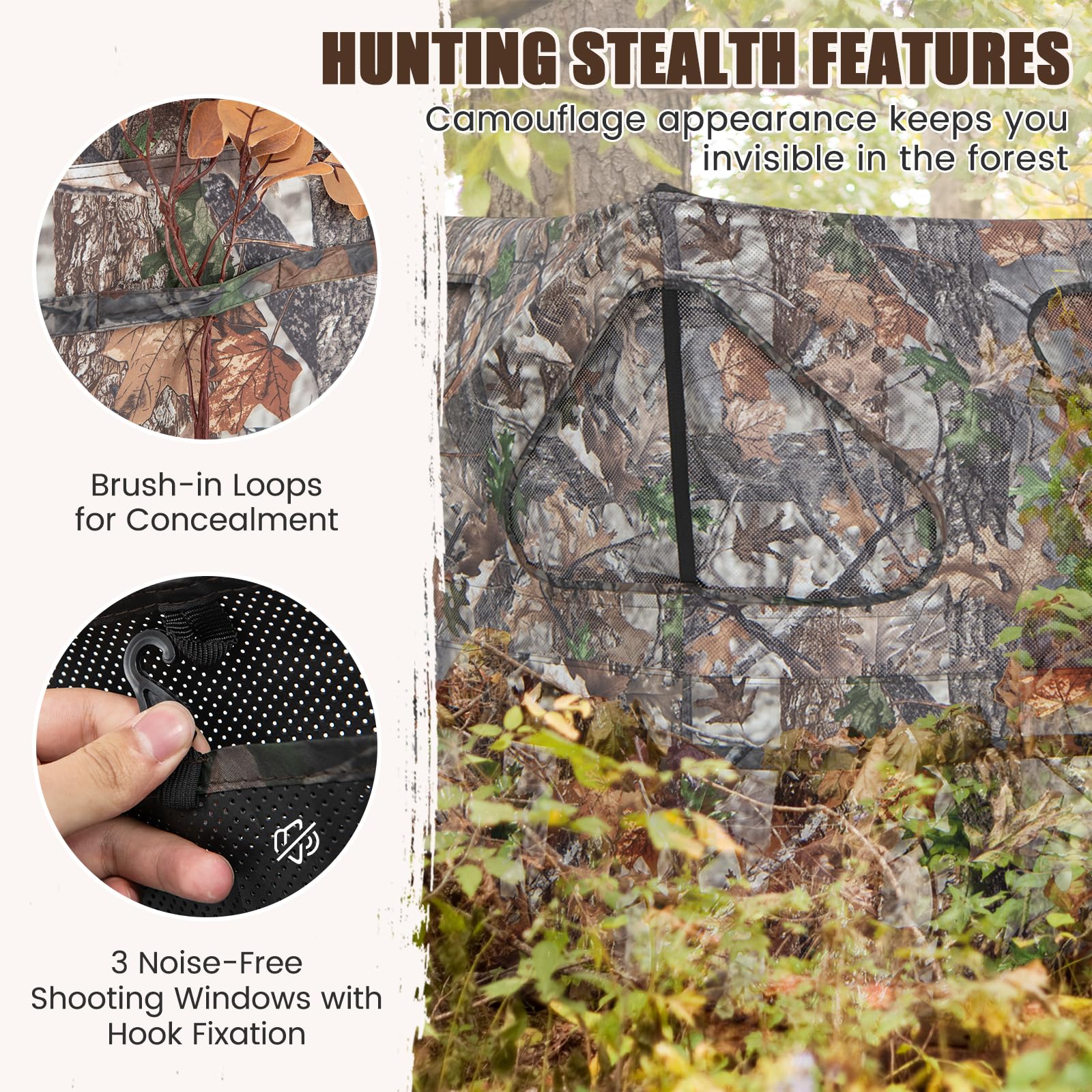 GYMAX shooting windows provide flexible angles with silent operation.