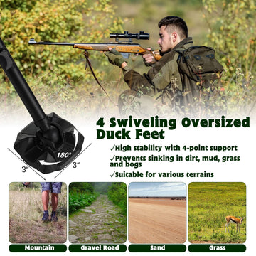 GYMAX 330 lbs capacity supports diverse hunters and gear