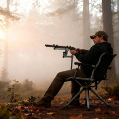 GYMAX chair with silent 360 swivel for stealthy field tracking
