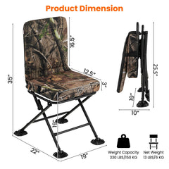 GYMAX 3-inch cushion provides all-day comfort