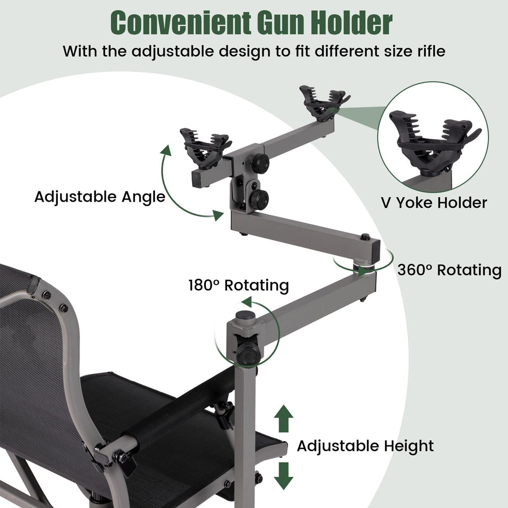 GYMAX chair with breathable fabric and ergonomic backrest for all day comfort