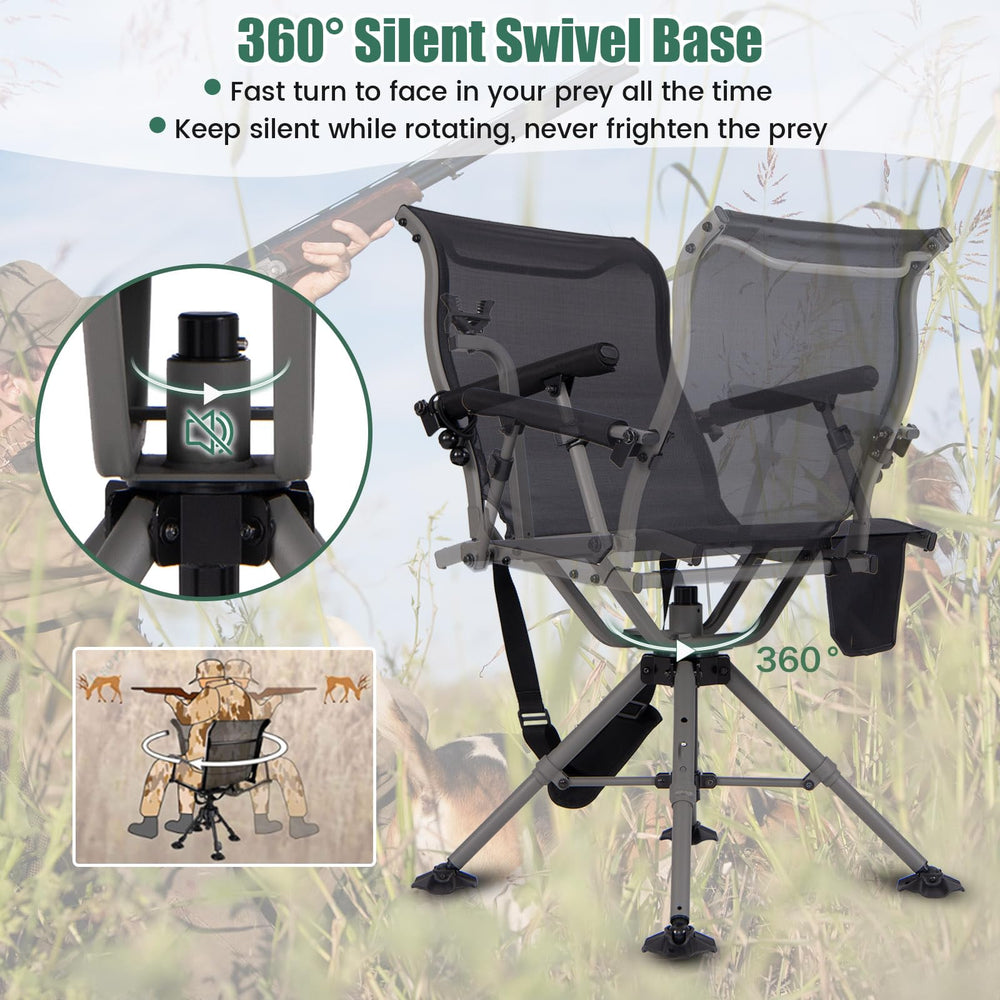 GYMAX chair foldable design fits in gear bags for portability.