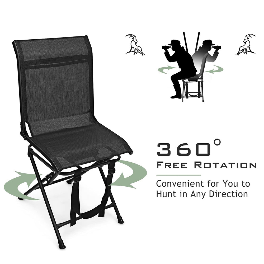 GYMAX folding chair in a compact, portable form