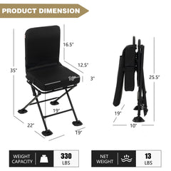 GYMAX chair with oversized duck feet stabilizing on uneven terrain.