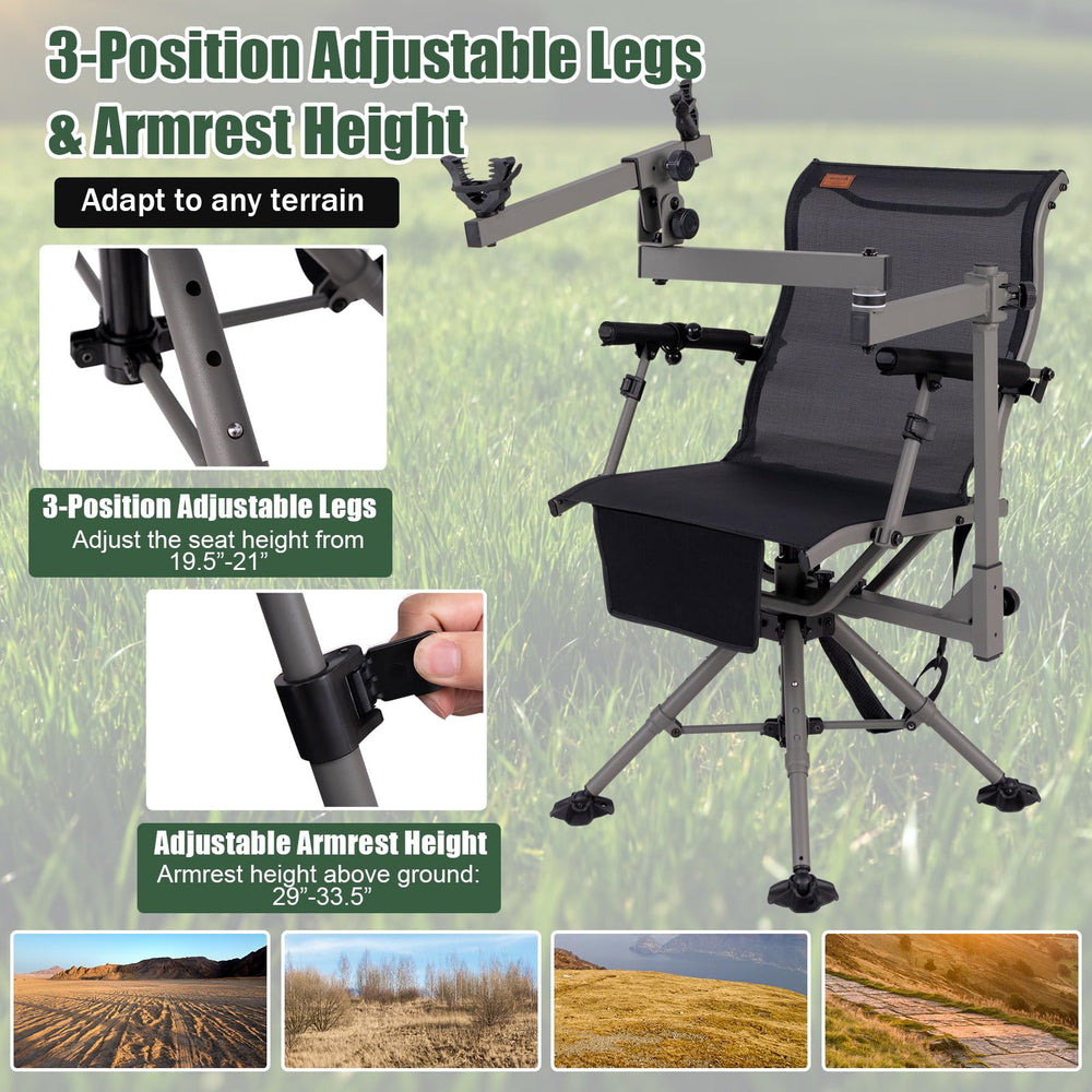 GYMAX rust-resistant frame and aluminum legs for rugged field durability