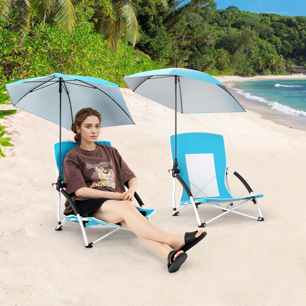 GYMAX ideal for lawn, beach, BBQs, and sport events.