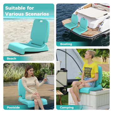 GYMAX non-slip base keeps chair steady on decks.