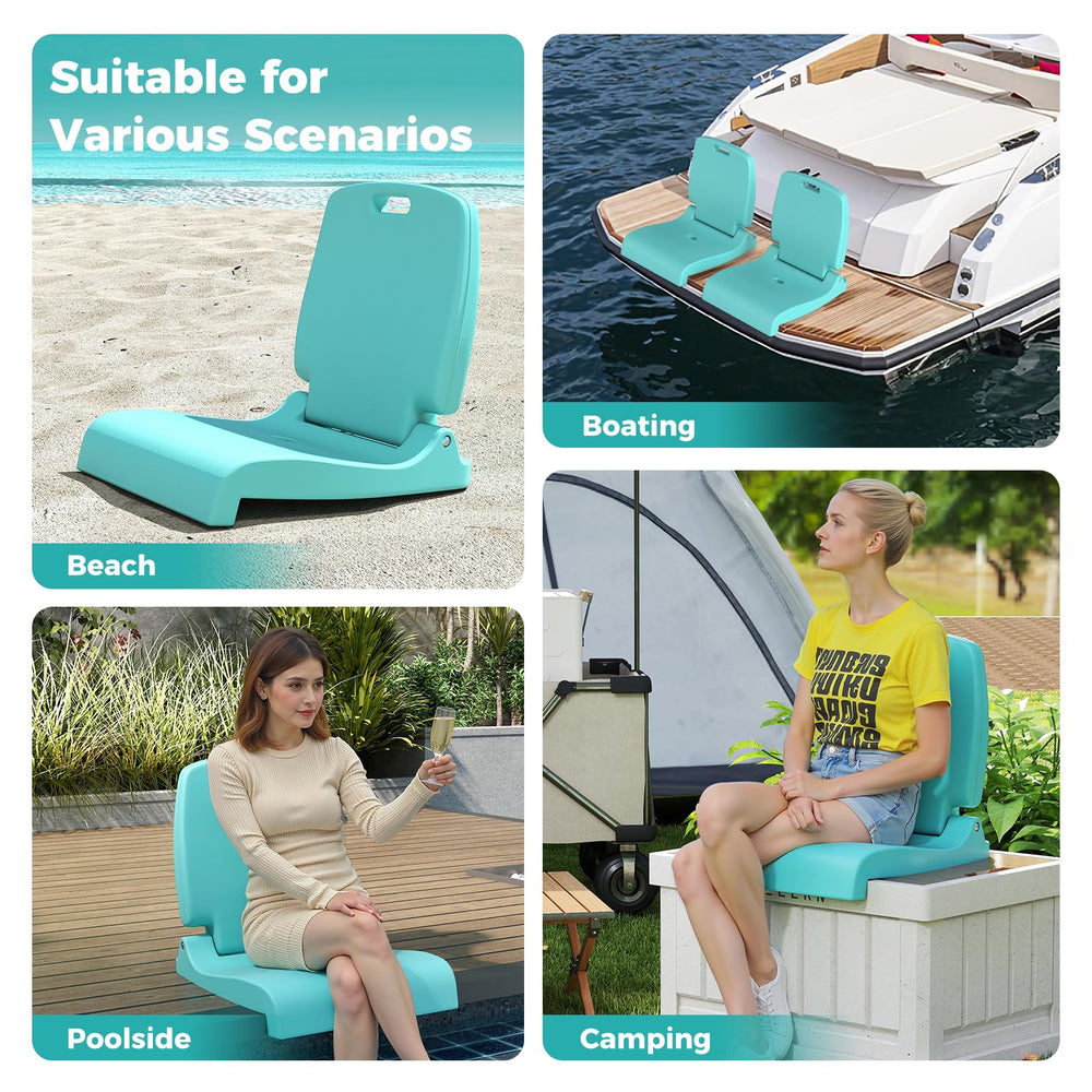 GYMAX non-slip base keeps chair steady on decks.