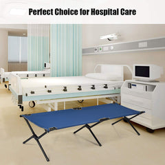 GYMAX oxford fabric sleeping surface stays cool and dry in wet weather.