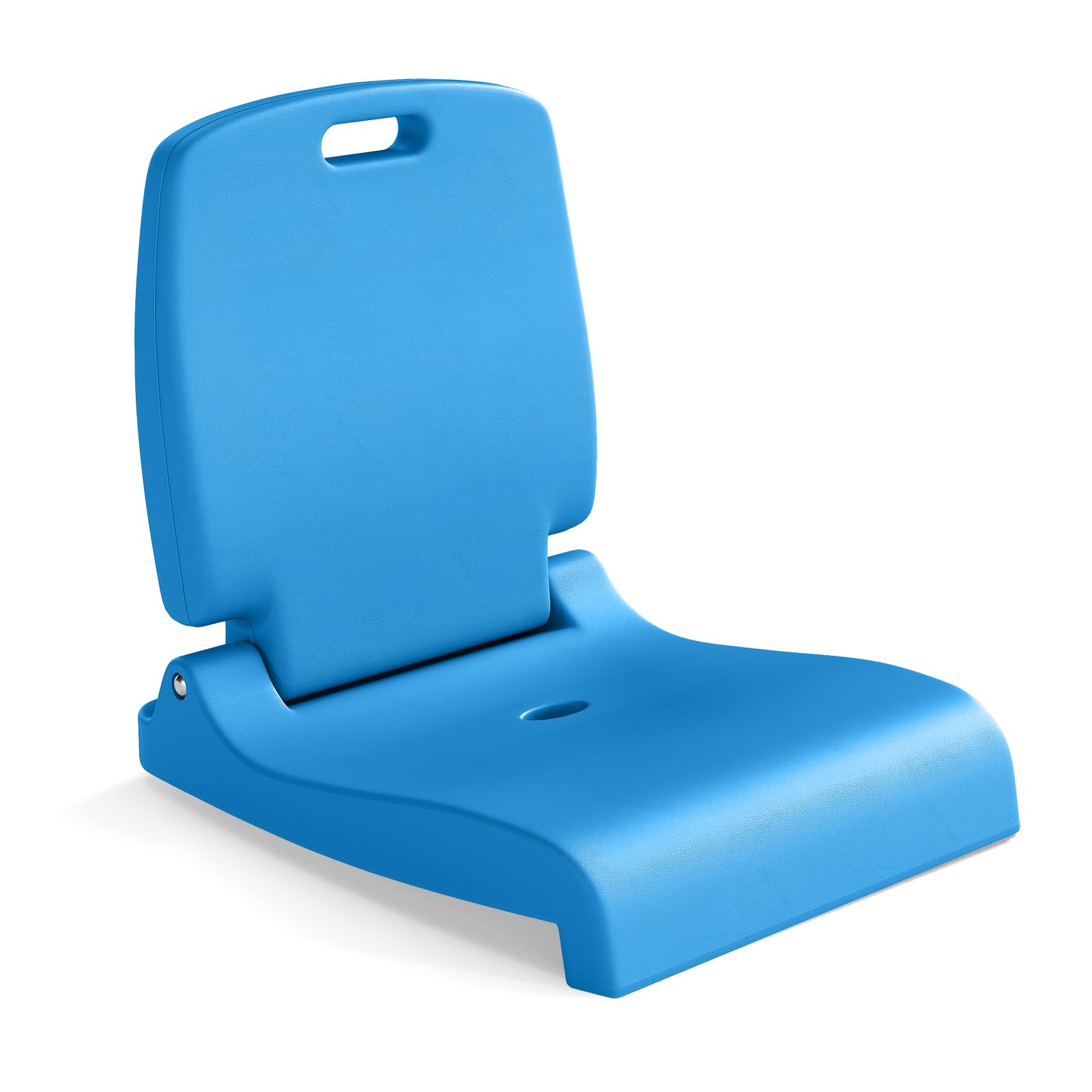 GYMAX poolside chair foldable handle for easy transport to outdoor spots.