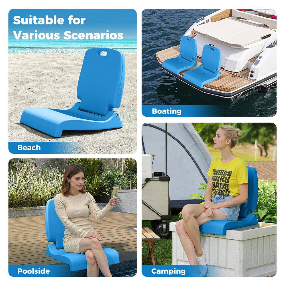 Non-slip base ensures stable seating on varied surfaces.