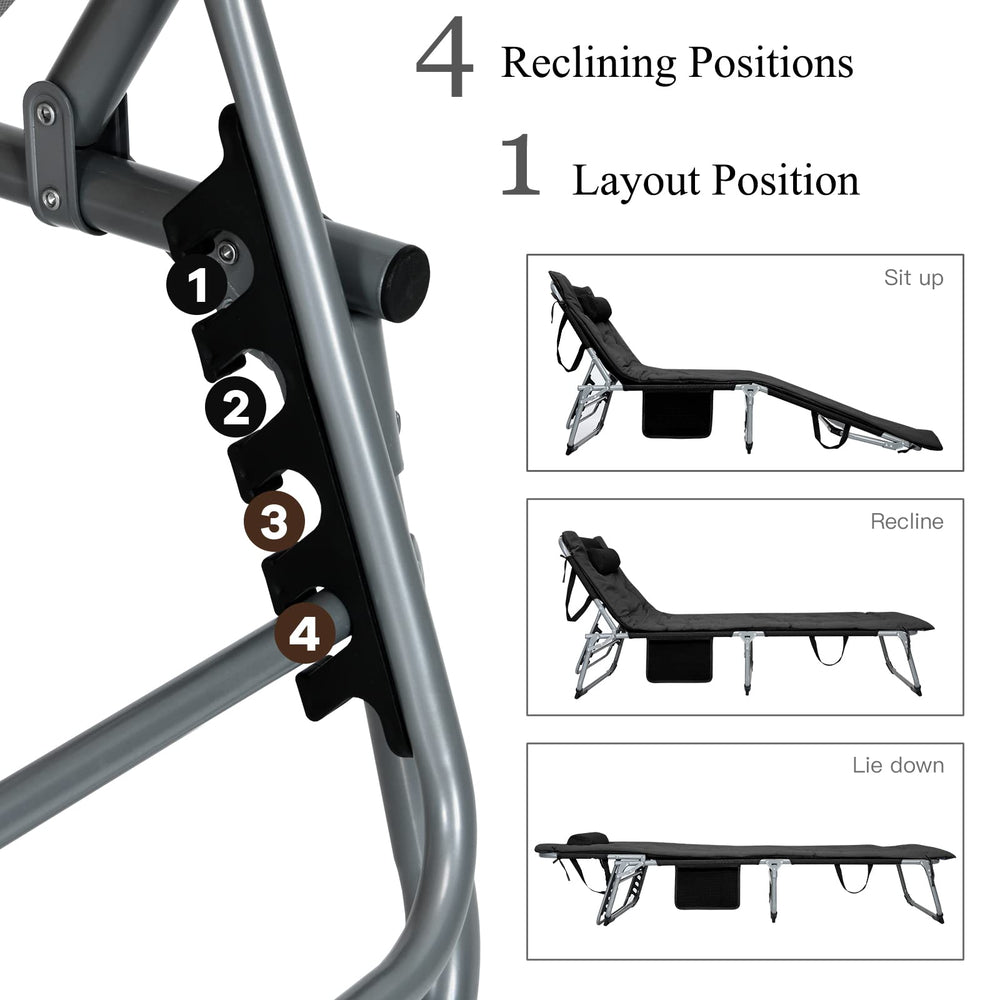 GYMAX side pocket on chair keeps essentials within reach.