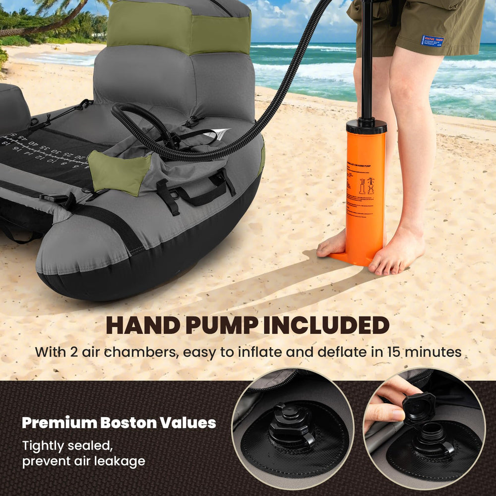 GYMAX storage pockets and D-rings keep gear organized during fishing trips