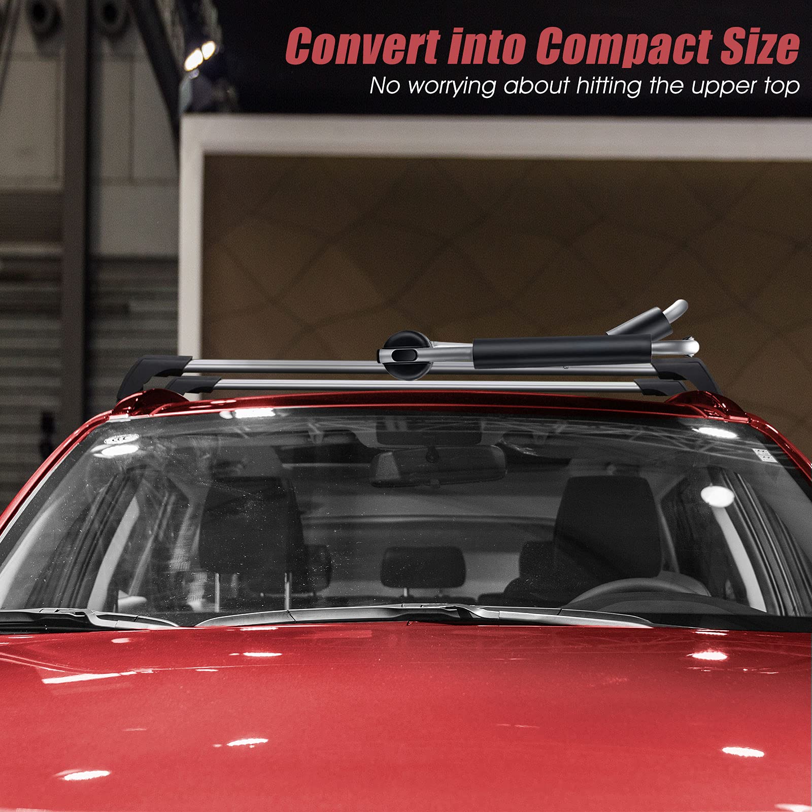 GYMAX straps included for firm fixation while driving.