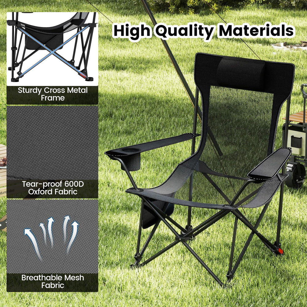 GYMAX tear-proof 600D oxford fabric enhances durability for rugged adventures.