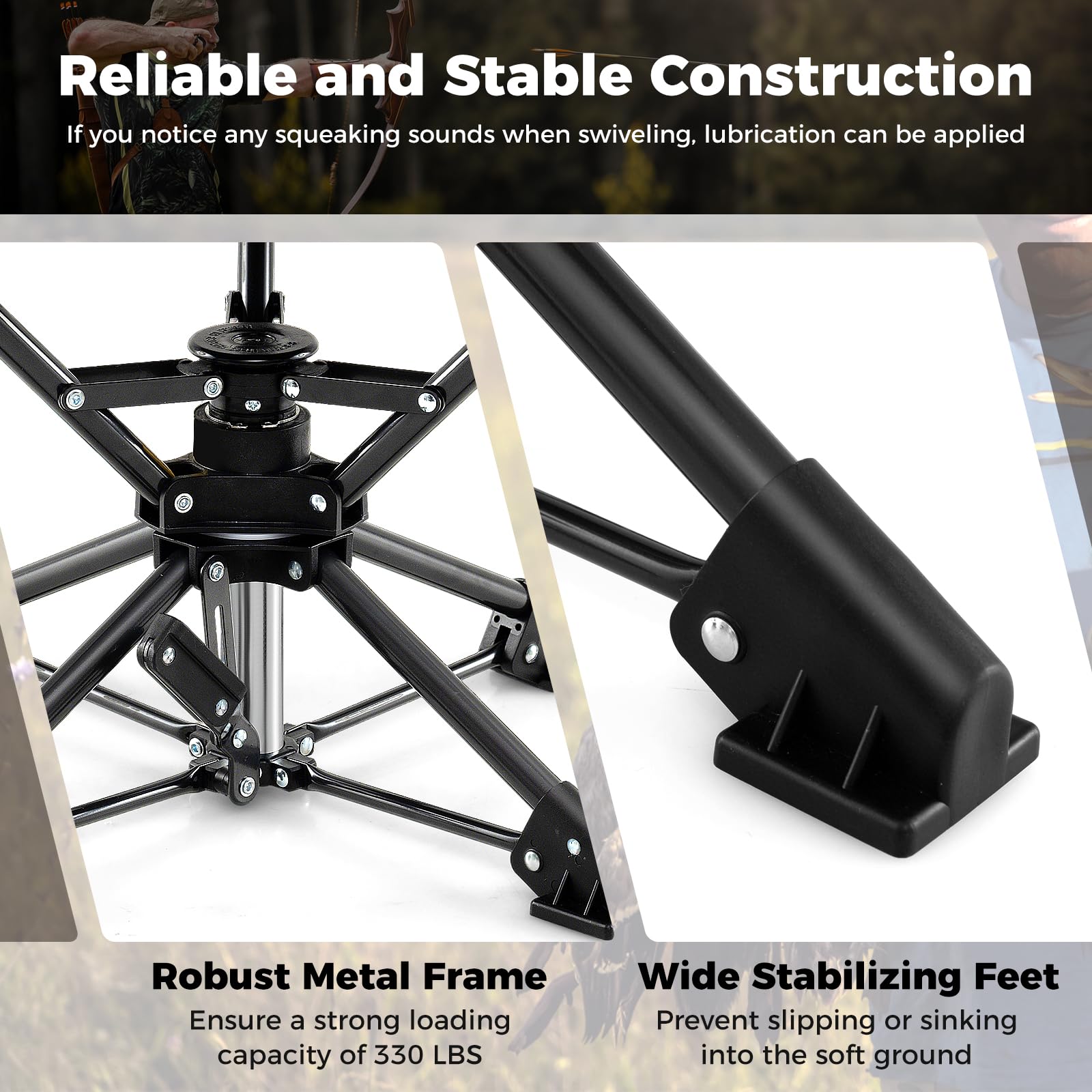 GYMAX versatile outdoor seating for camping, fishing, hiking, and travel