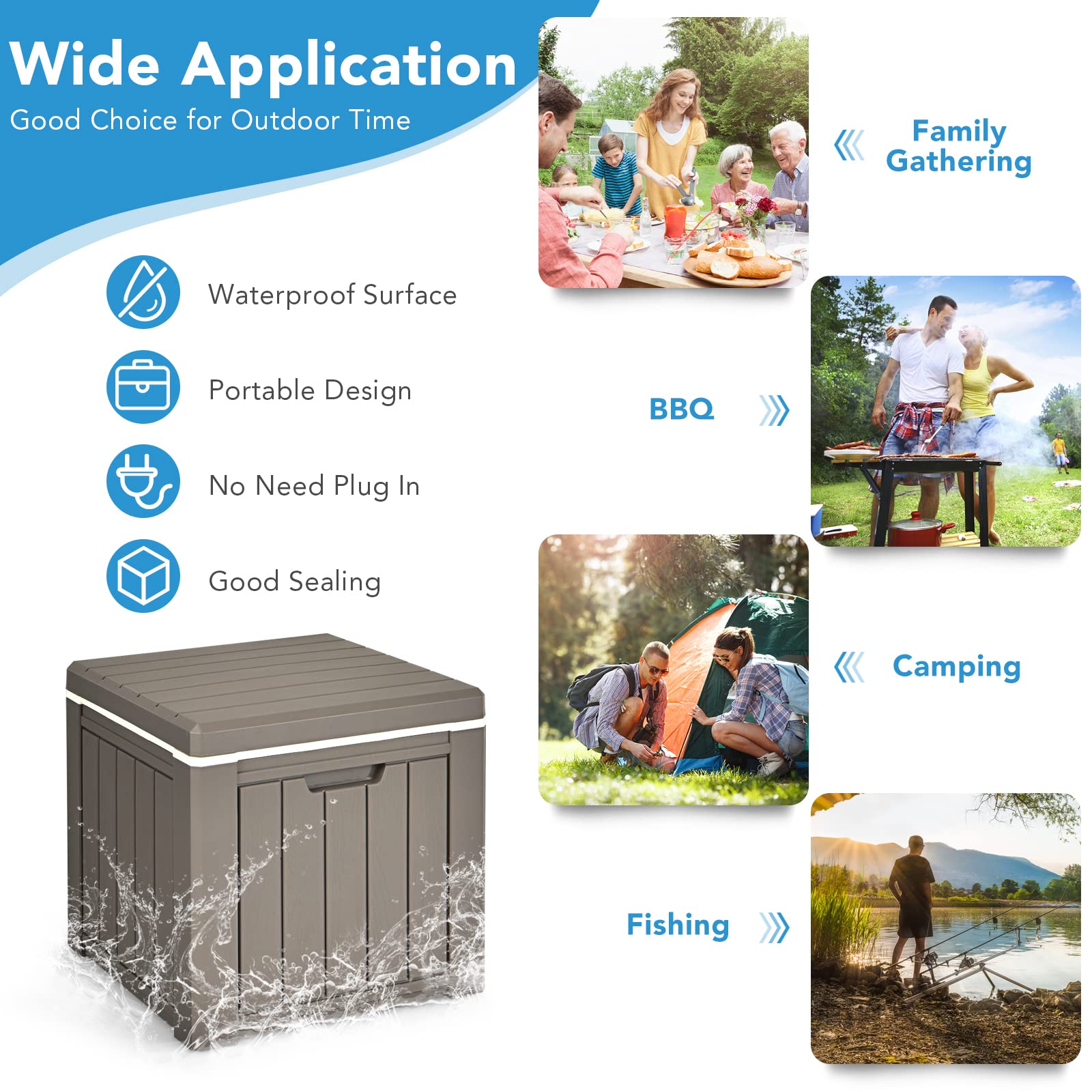 GYMAX 4-in-1 setup supports outdoor dining and lounging
