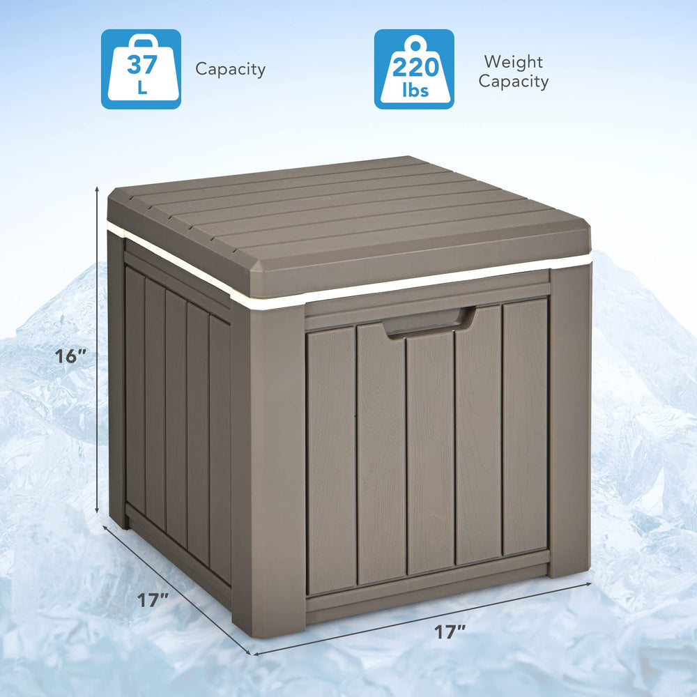 GYMAX compact cooler fits small car trunks for road trips