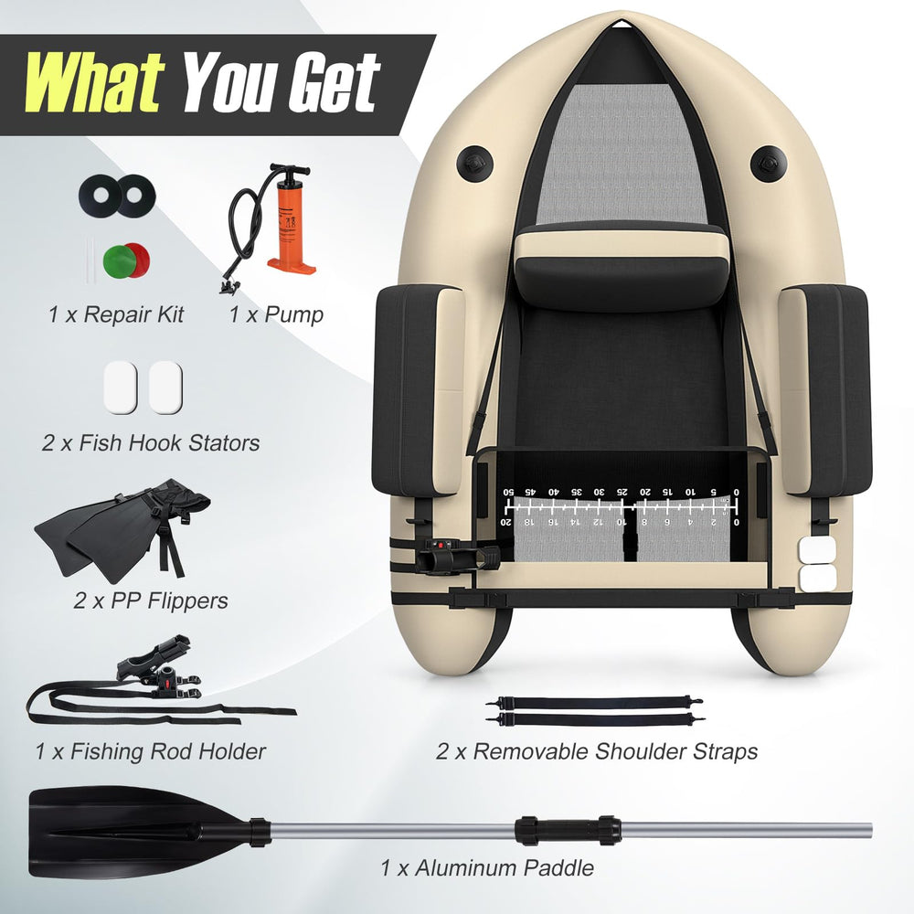 GYMAX fish ruler helps measure catches on the spot.