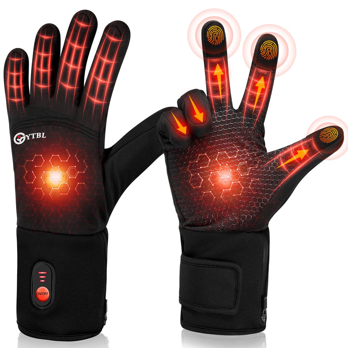 GYTBL heated gloves ultrathin breathable liner for flexible wear