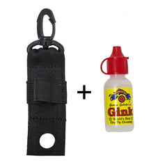 H2O FLIES WNDHYA Gink bottle stored upside-down for quick, dry fly access.