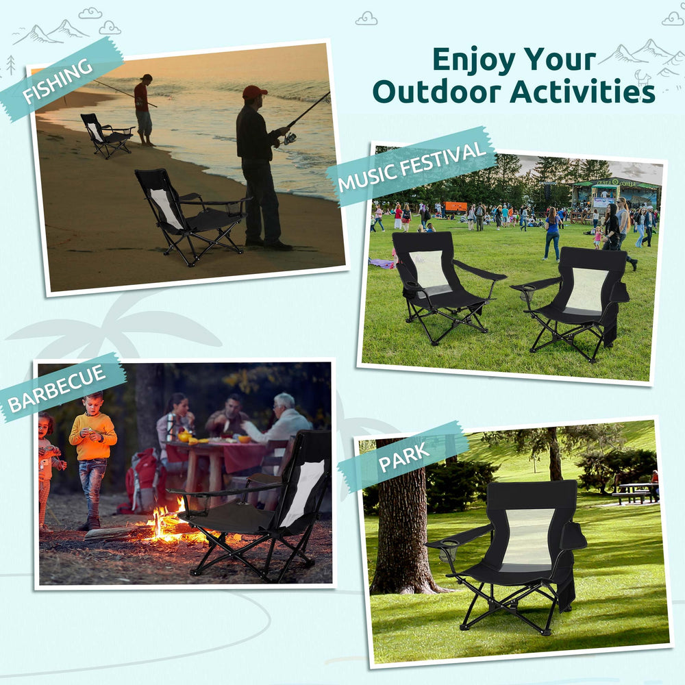 HaSteeL two-chair set ready for picnic, fishing, or beach activities