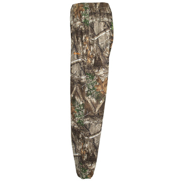 HABIT rain pant with adjustable drawstring waist for secure, comfortable fit during activity.