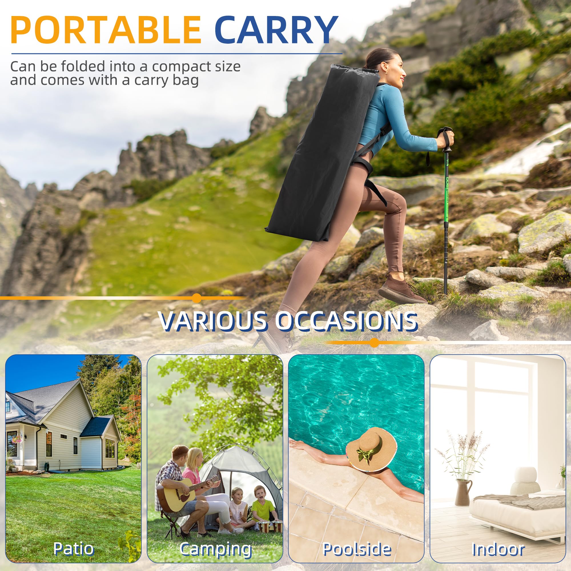 HABUTWAY carry bag included simplifies storage and travel.
