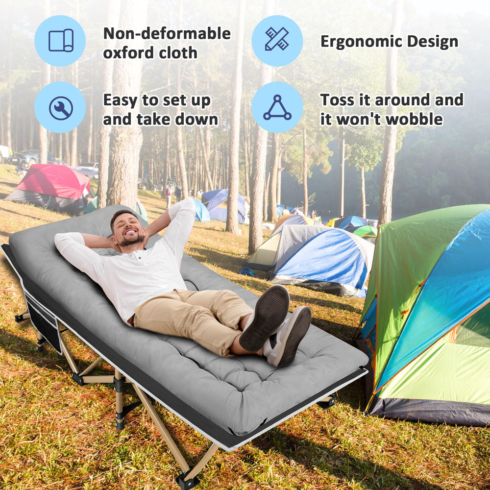 HABUTWAY camping cot carry bag simplifies transport and storage
