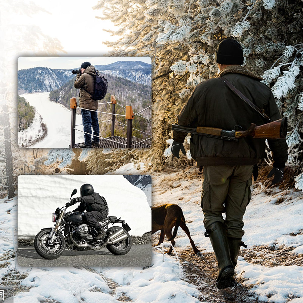 Haeglauv heated gloves packaging-warranty image emphasizes one-year warranty