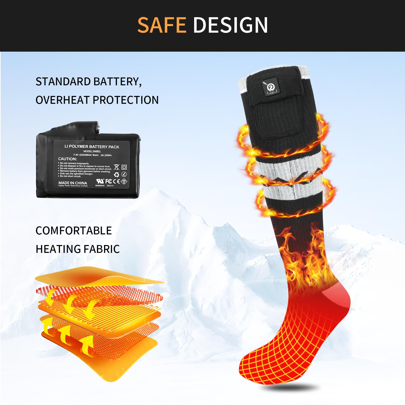 Haeglauv warm socks support winter activities like hunting and hiking.