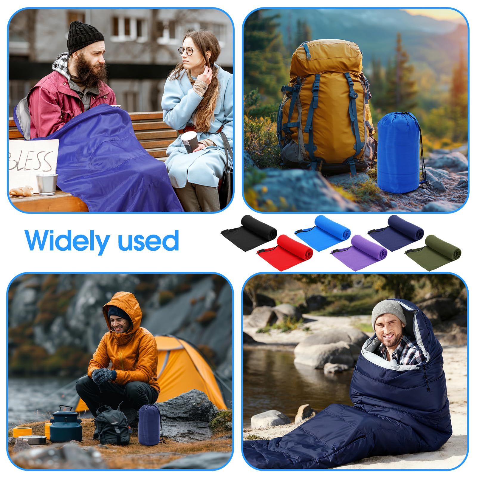 Hahafelt six-pack set with compression sacks, simplifying transport for groups and trips.