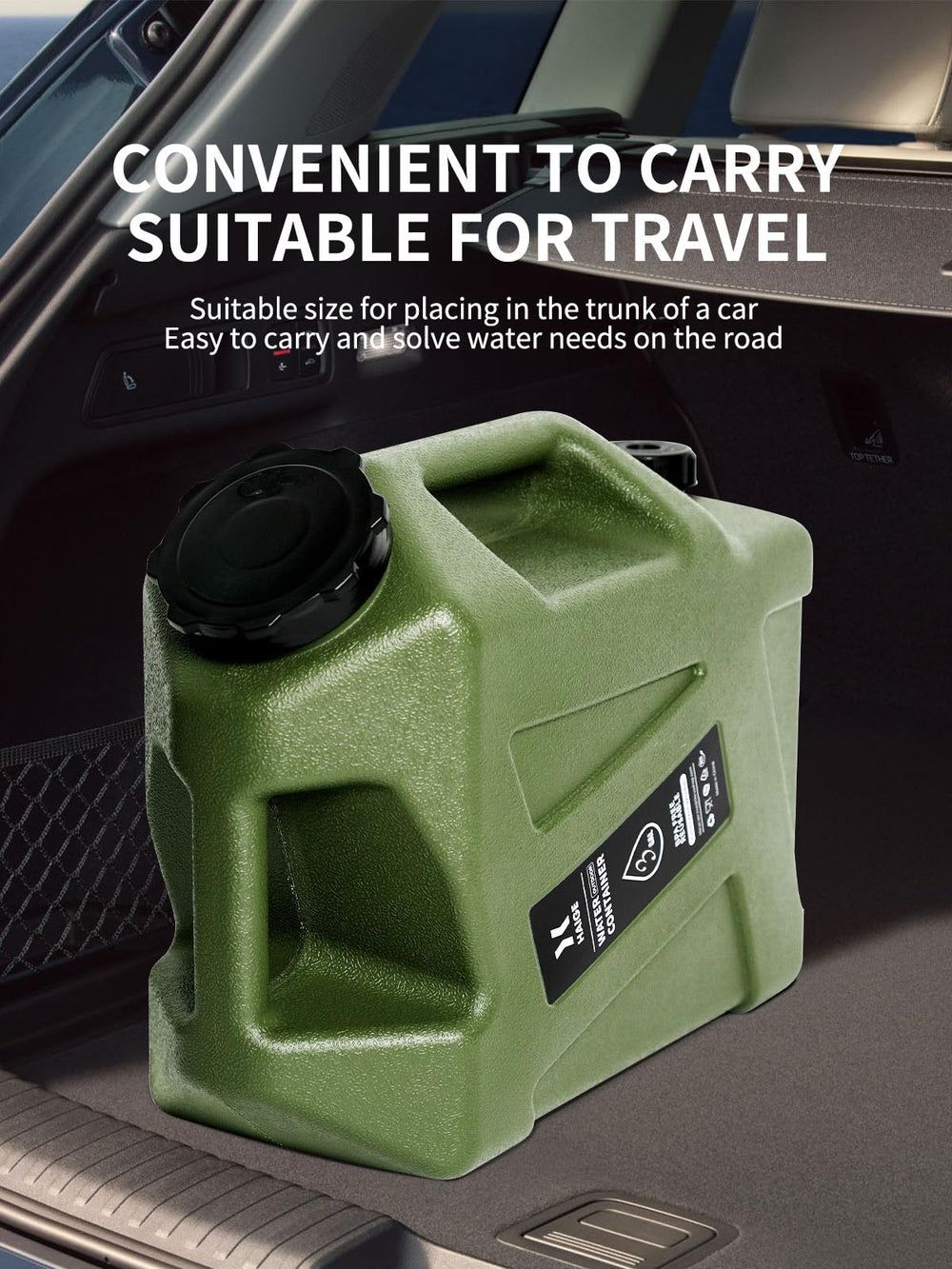 HAIGE 3.2 gallon jug ideal for camping and RV trips.