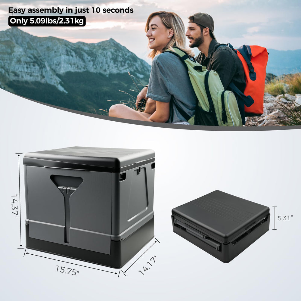 HAIGE XL portable toilet open for quick outdoor setup.