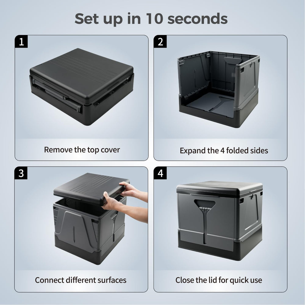 HAIGE XL waste bags and waterproof carry bag included for tidy disposal.