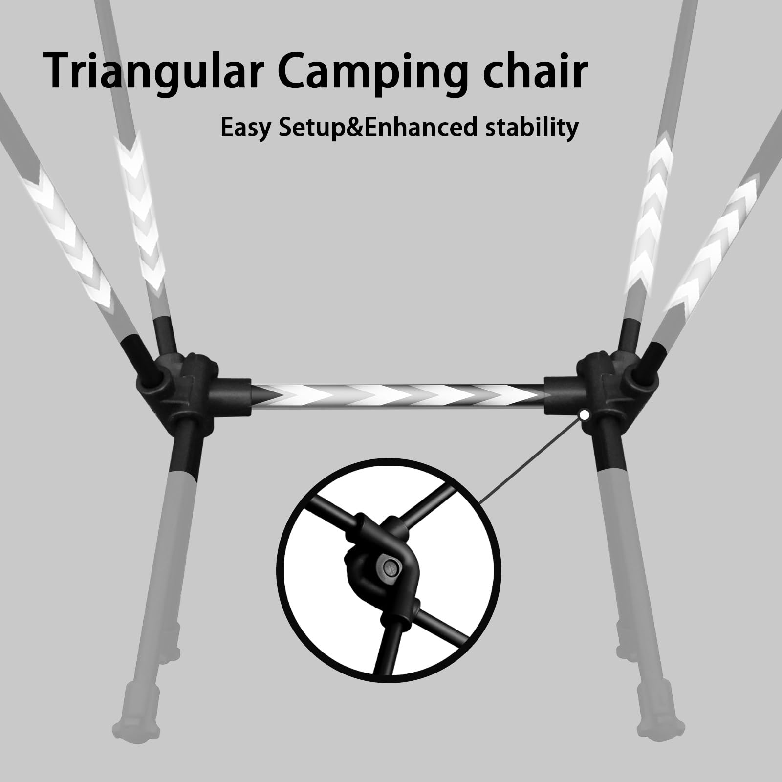Hailanbao folding chair used on campsite demonstrates portable seating option.
