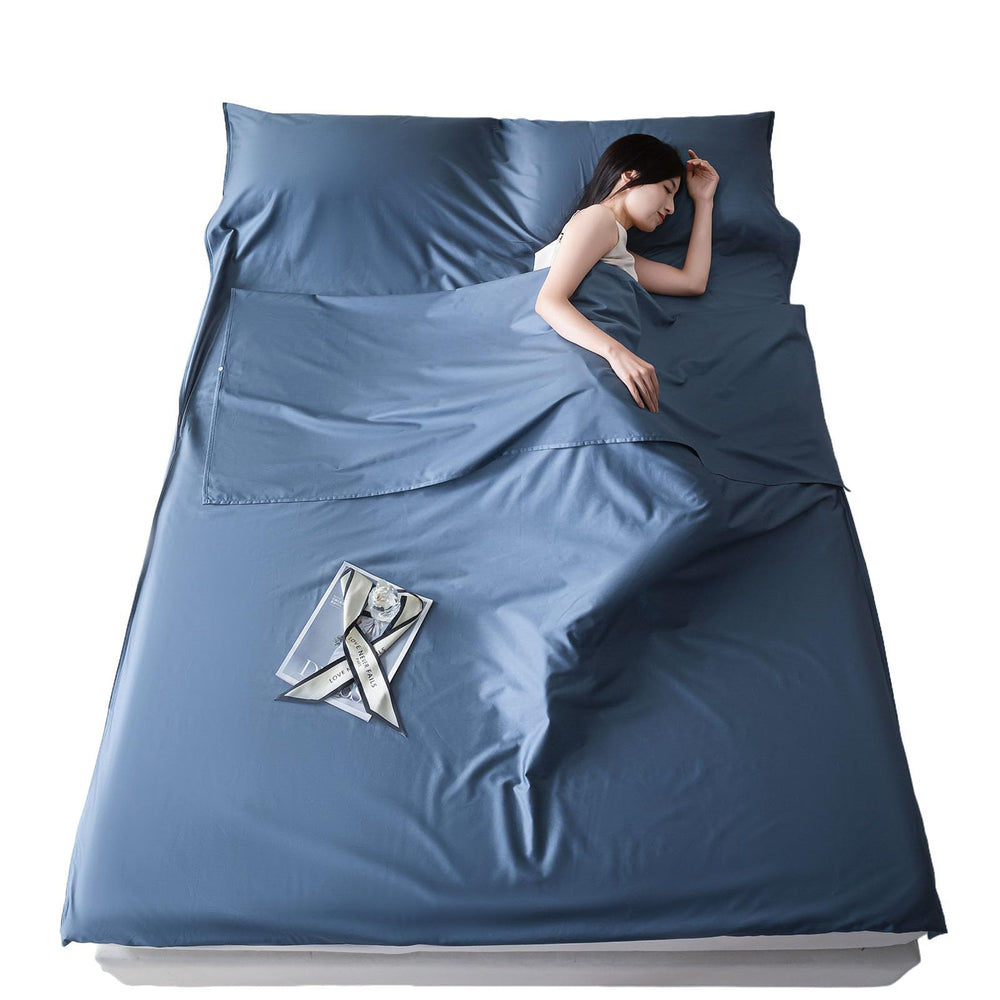 Hailyuwl sleeping liner entry buckles facilitate easy access and cozy layout for hostel stays.