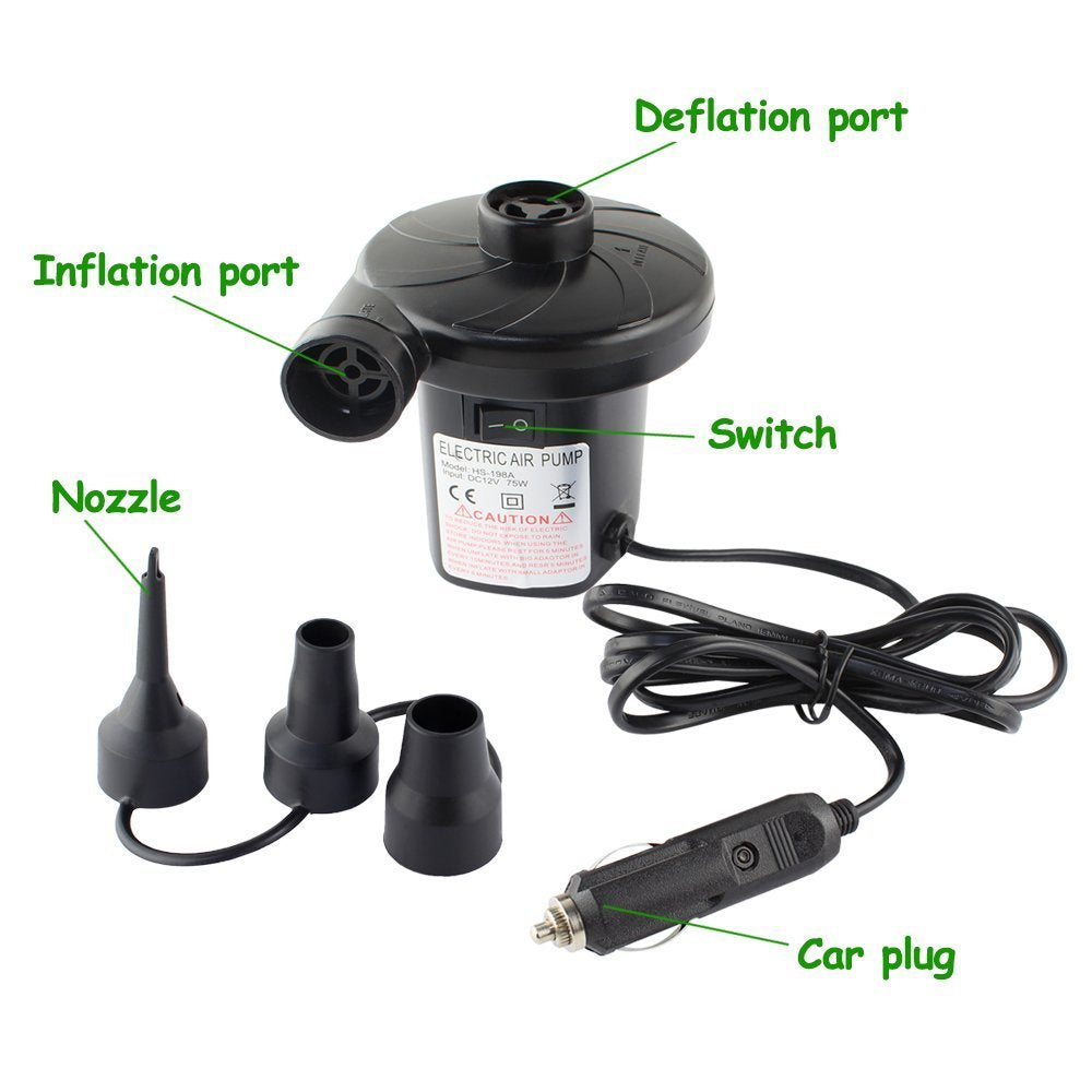 HAITRAL car bed setup with bleeder valve for quick deflation