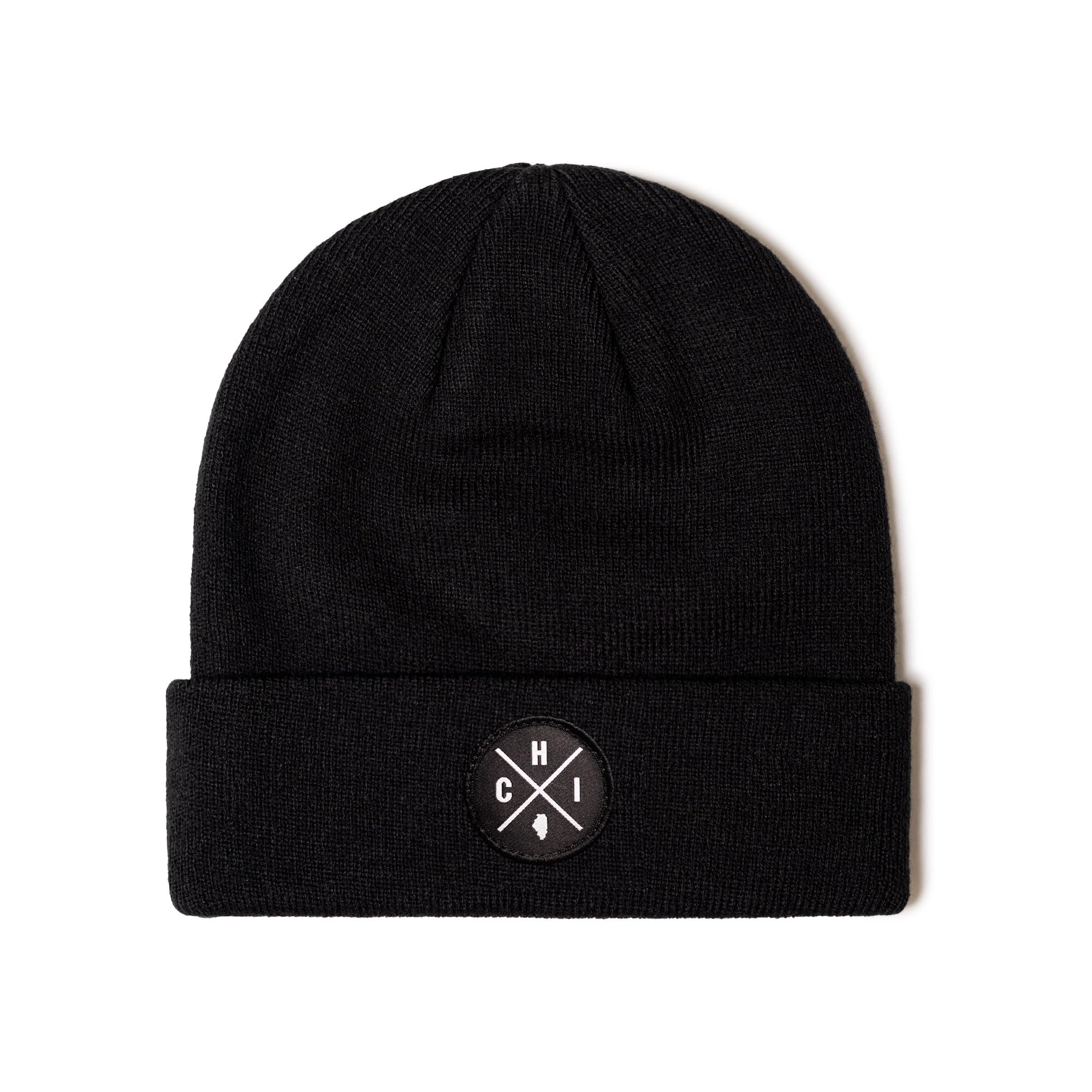 HAKA CHI Premium Beanie patch close-up with durable Chicago patch and cozy knit