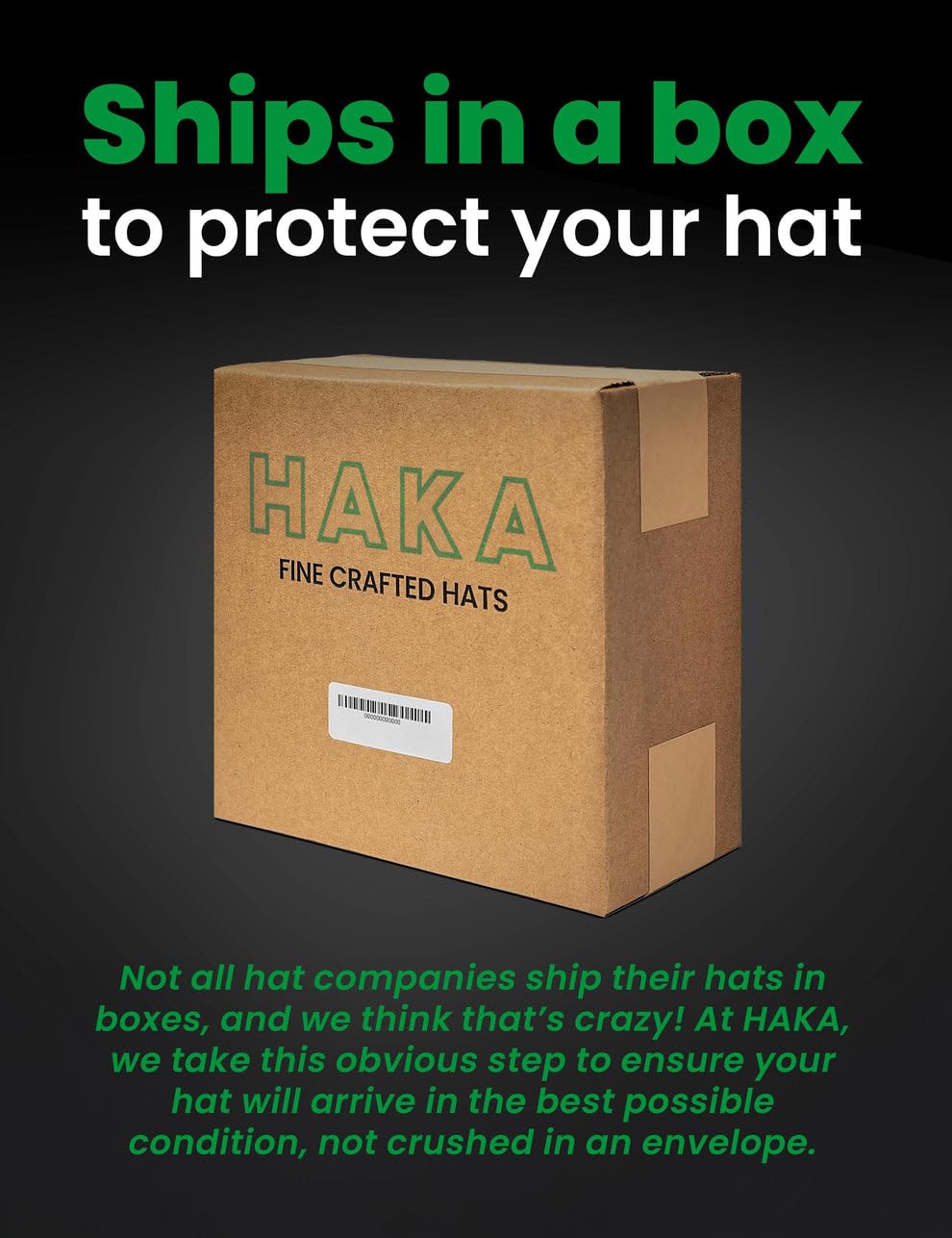 HAKA Chicago Black Trucker Hat durable everyday cap.