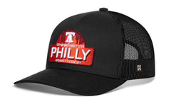 HAKA Philadelphia Black Trucker Hat comfort-fit sweatband for all-day wear.