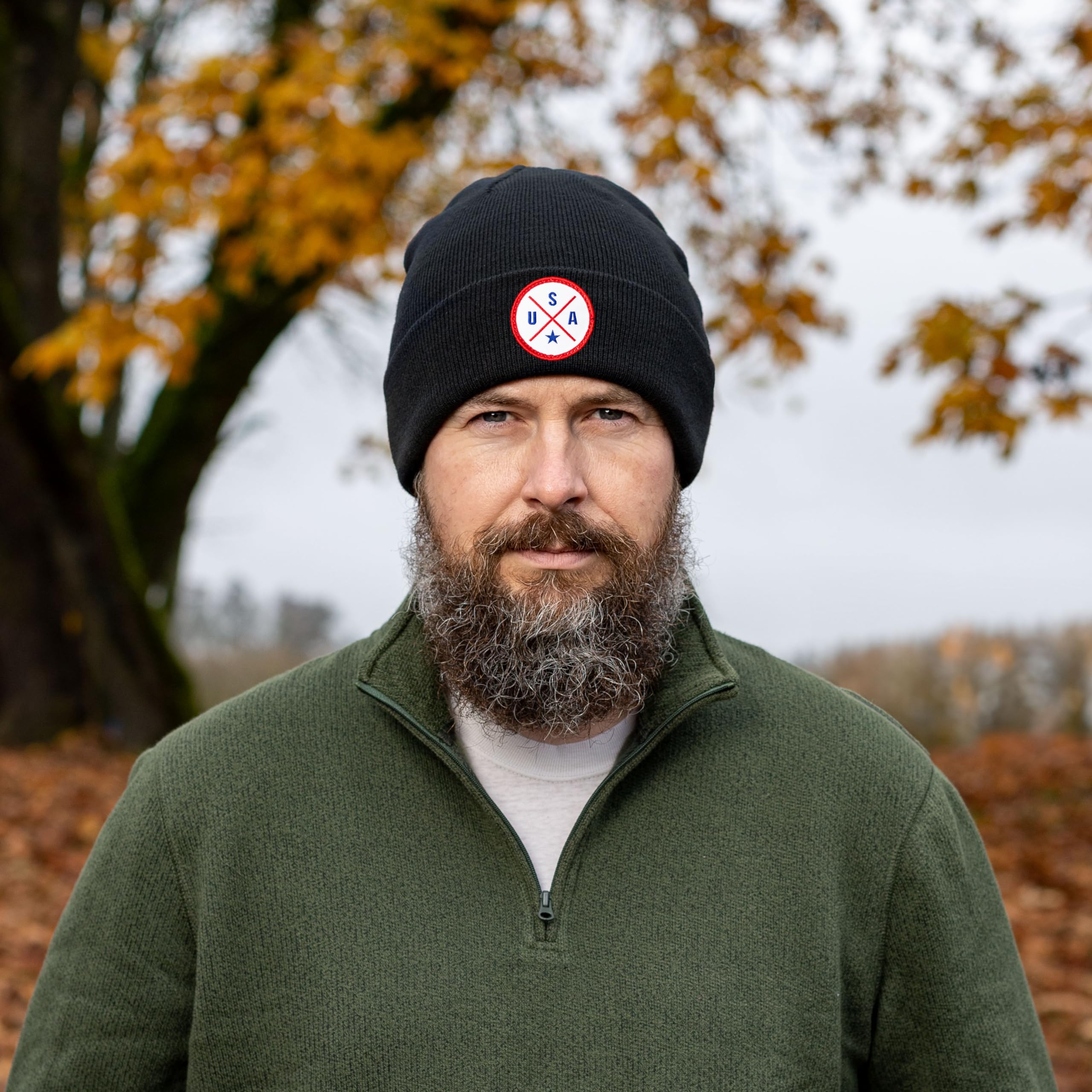 HAKA USA Premium Beanie in black color for versatile outdoor warmth