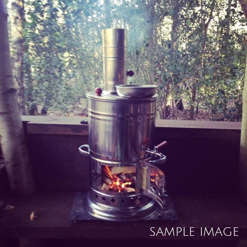 Hakan samovar portable design suits camping, picnics, hunting, and trips.